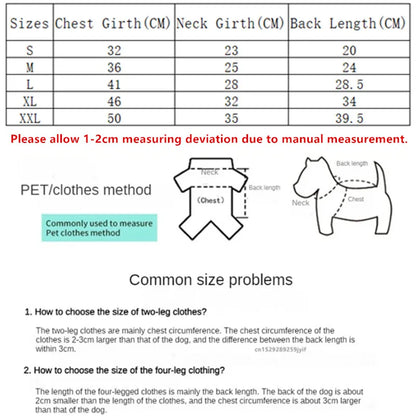 Roupas para cães de estimação Outono Inverno Casaco de lã